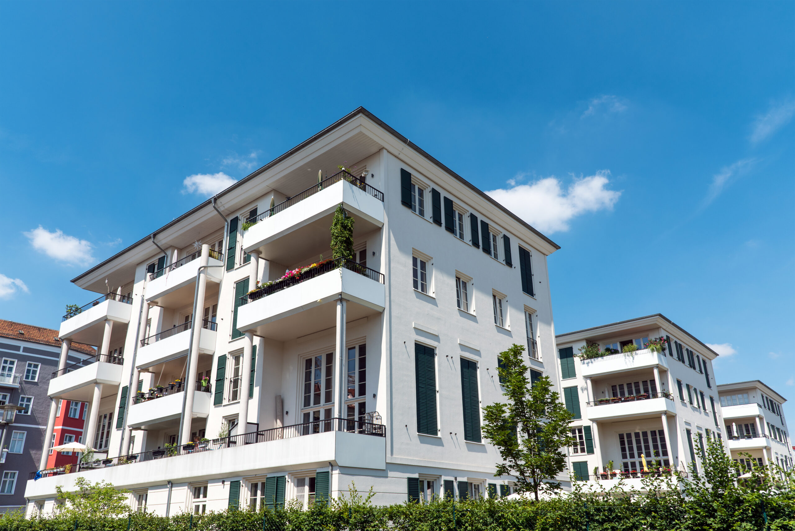 White multi-family house